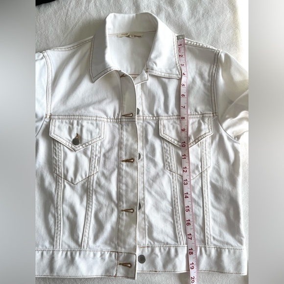Maje White Paradise Rainbow Embroidery Denim Jacket US 6 Contemporary Festival - Picture 11 of 15